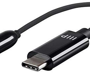 Monoprice 133044 USB-C to 3.5mm Auxiliary Audio Adapter Black For Google Pixel 2/XL, Moto Z/Z2, Essential PH-1, LG, HT And More