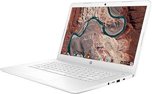 HP Chromebook 14, 14" Full HD Display, Intel Celeron N3350, Intel HD Graphics 500, 32GB eMMC, 4GB SDRAM, B&O Play Audio, Snow White, 14-ca051wm