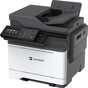 lexmark mc2640adwe multifunction color laser printer with duplex printing, 40 ppm, built in wi-fi (42cc580)m white/ gray, medium