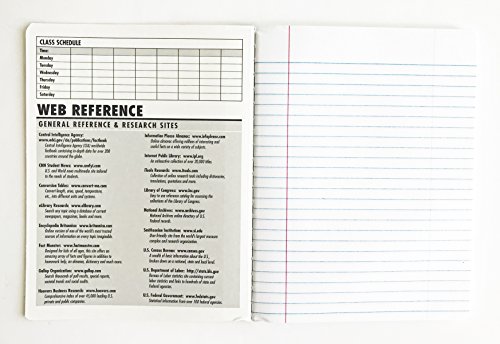 1 Subject Marble Composition Notebook Wide Ruled 100 Sheet 4 Pack