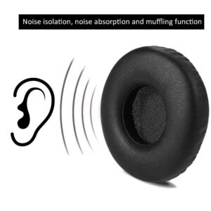 Zerone 2Pcs Ear Cushion Earpad Replacement, Leather Earpad Ear Cover EarCushion Replacement for AKG Y40 Y45BT Y45 Y50 Y55 Headsets Headphones