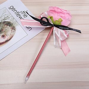 TOYMYTOY Handmade Rose Flower Ballpoint Pens for Girls Gift Ball Pen Office School Stationery,4 Pcs