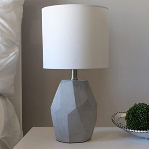 décor therapy tl17213 table lamp, gray