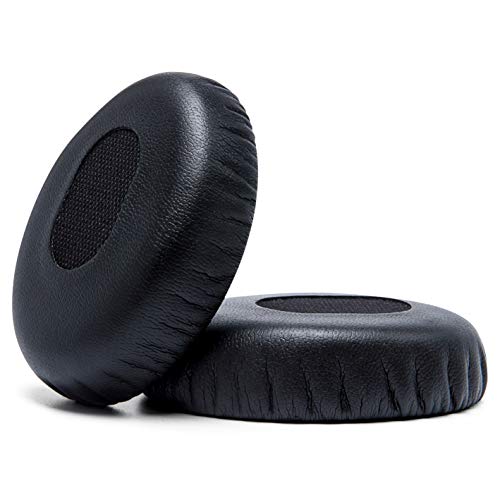 WC Wicked Cushions Replacement Ear Cushions for Bose QuietComfort 3 - Extra Durable Leather, Softer Memory Foam, Added Thickness - Compatible with Bose QC3 ON-Ear Headphones | Black