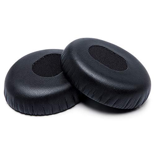 WC Wicked Cushions Replacement Ear Cushions for Bose QuietComfort 3 - Extra Durable Leather, Softer Memory Foam, Added Thickness - Compatible with Bose QC3 ON-Ear Headphones | Black