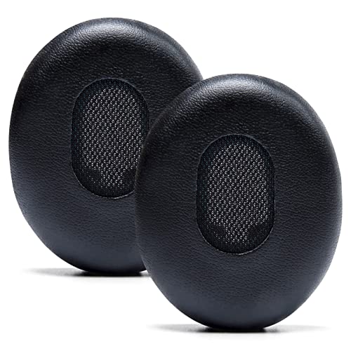 WC Wicked Cushions Replacement Ear Cushions for Bose QuietComfort 3 - Extra Durable Leather, Softer Memory Foam, Added Thickness - Compatible with Bose QC3 ON-Ear Headphones | Black