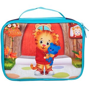 Daniel Tiger's Neighborhood Insulated Lunch Sleeve - Reusable Heavy Duty Tote Bag w Mesh Pocket (Daniel Tiger - Blue)