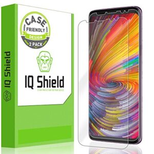 iqshield screen protector compatible with galaxy s9 (2-pack)(case friendly)(ultimate version 2) anti-bubble clear film