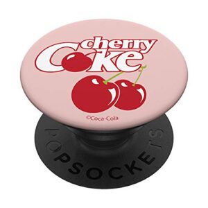 coca-cola cherry coke logo & cherries popsockets popgrip: swappable grip for phones & tablets