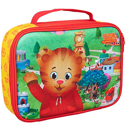 Daniel Tiger's Neighborhood Insulated Lunch Sleeve - Reusable Heavy Duty Tote Bag w Mesh Pocket