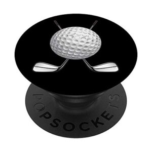 golfer - funny golf ball sports game player club gift idea popsockets popgrip: swappable grip for phones & tablets