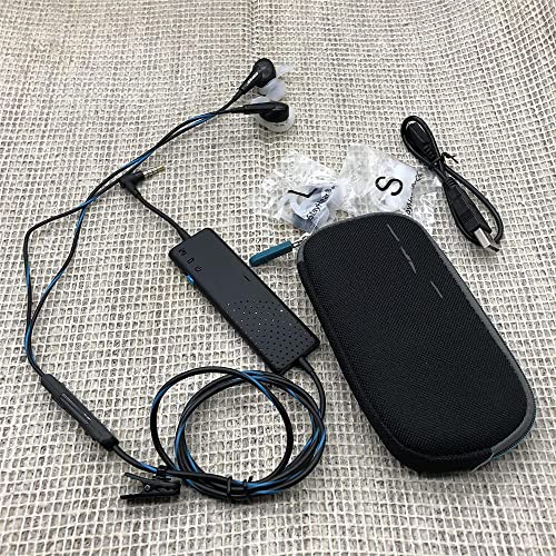 Learsoon Zipper Storage Case Cover Bag Pouch Compatible Bose QC20 QC20i QuietComfort 20 Headphones (Black)