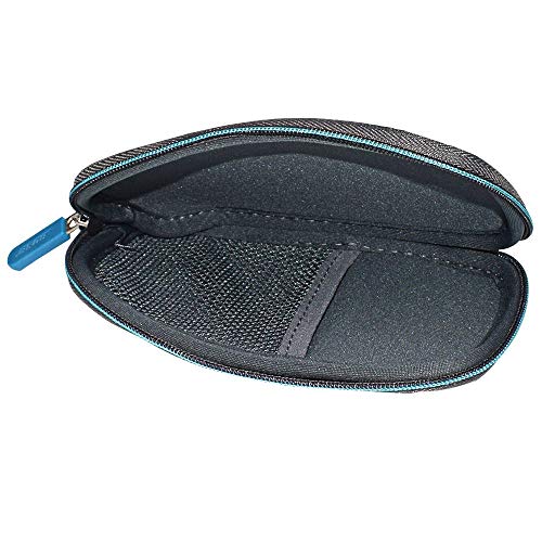 Learsoon Zipper Storage Case Cover Bag Pouch Compatible Bose QC20 QC20i QuietComfort 20 Headphones (Black)