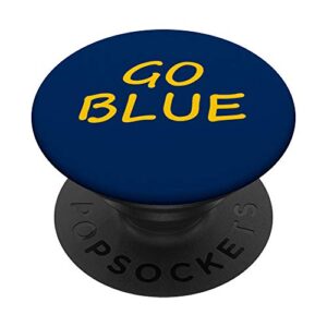 michigan go blue popsockets popgrip: swappable grip for phones & tablets