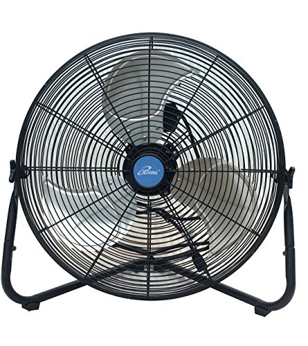 iLIVING ILG8F20 High Velocity Floor Wall Fan, 20-inch / 5800 CFM, Black