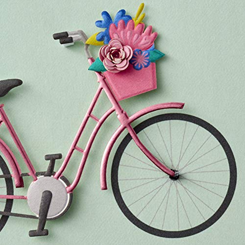 Hallmark Signature Birthday Card (Bicycle with Flowers)