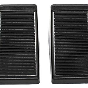 MaxxHaul 50011 Rubber Wheel Chock with Eyelet (6-1/2" x 3-3/4" x 4"), 2 Pack