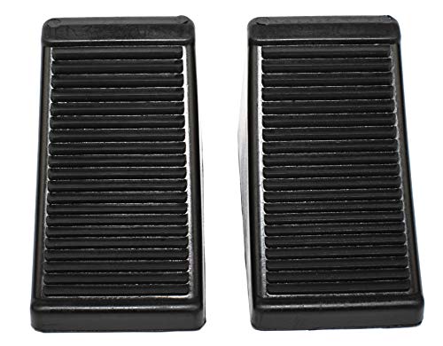 MaxxHaul 50011 Rubber Wheel Chock with Eyelet (6-1/2" x 3-3/4" x 4"), 2 Pack