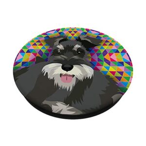Schnauzer Dog Lover Gift PopSockets Swappable PopGrip