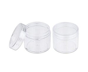 woiwo 10pcs clear plastic slime storage favor jars plastic containers for beauty products, diy slime making or others (6g)