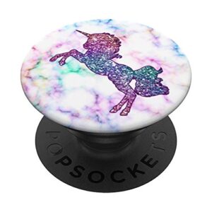 rainbow unicorn popsockets popgrip: swappable grip for phones & tablets