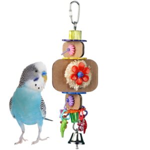 super bird creations sb1090 nibbles 'n chips bird toy, small/medium bird size, 8.5" x 3" x 1.5"