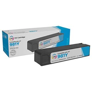ld remanufactured ink cartridge replacement for hp 981y l0r13a extra high yield (cyan)