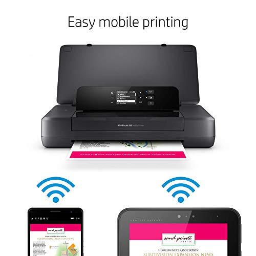 HP OfficeJet 200 Portable Printer with Wireless & Mobile Printing (CZ993A) (Renewed)