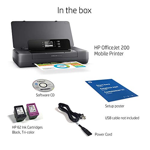 HP OfficeJet 200 Portable Printer with Wireless & Mobile Printing (CZ993A) (Renewed)