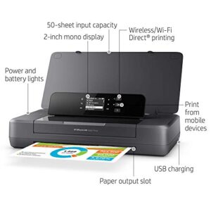 HP OfficeJet 200 Portable Printer with Wireless & Mobile Printing (CZ993A) (Renewed)