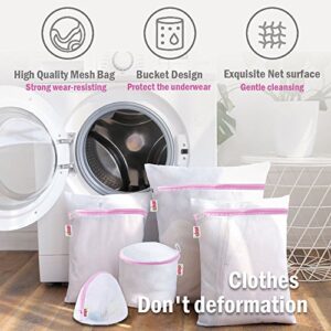 Mesh Laundry Bag,Iclean Laundry Wash Bag Best Zipper Premium Quality Wash Bag Bra Washer Protector For Delicates/Washing Machine/College Student/Travel/Baby Clothes/Undergarment Laundry Bag (8 Packs)