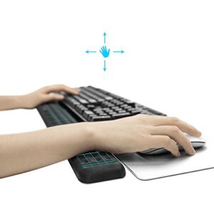 Keyboard Wrist Rest Gaming Tenkeyless Memory Foam Hand Palm Rest Wrist Rest Support for Office, Computer, Laptop, Mac Typing and Wrist Pain Relief and Repair (14.2 inch, Black)