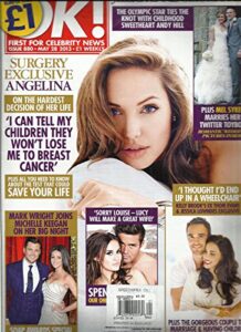 ok, first for celebrity news, may, 28th 2013 (surgery exclusive angelina)