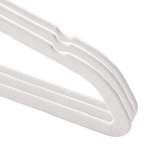 Casafield 50 Velvet Kid's Hangers - 14" Size for Children's Clothes - Ivory