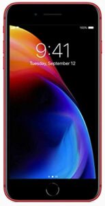 apple iphone 8 plus, us version, 64gb, red - unlocked (renewed)