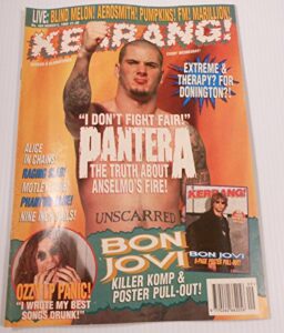kerrang! magazine(uk publication) issue 484 march 5,1994*****8 page poster pull out bon jovi**** (pantera on cover)[single issue magazine]***wear on cover, corners***upper right front corner bent, not bad***