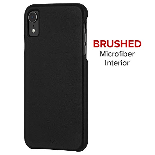 Case-Mate - iPhone XR Case - BARELY THERE LEATHER - iPhone 6.1 - Black Leather