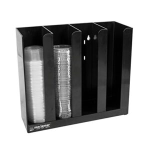 San Jamar (SAO7G) - PCL2 2 Portion/Sauce Cup Lid Organizer, Black