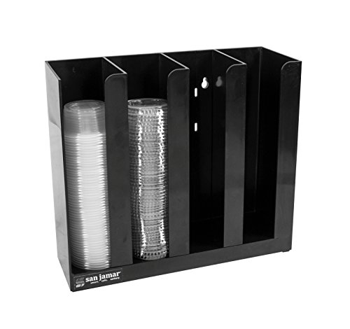 San Jamar (SAO7G) - PCL2 2 Portion/Sauce Cup Lid Organizer, Black