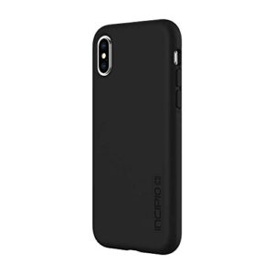 incipio dualpro case iphone xs (5.8") & iphone x case hybrid shock absorbing drop protection - black