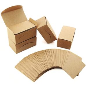 duxec 400pcs blank kraft note paper business cards vocabulary word card message card diy gift card blank paper tags
