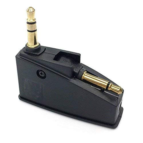 QC45 Airline Airplane Flight Adapter Aviation Plugs to 3.5mm Jack Compatible with Bose 700 QuietComfort45 QC15 QC20 QC25 QC35 QC35II AE2 AE2I OE2 Soundtrue Soundlink SoundlinkII Headphones(Black)