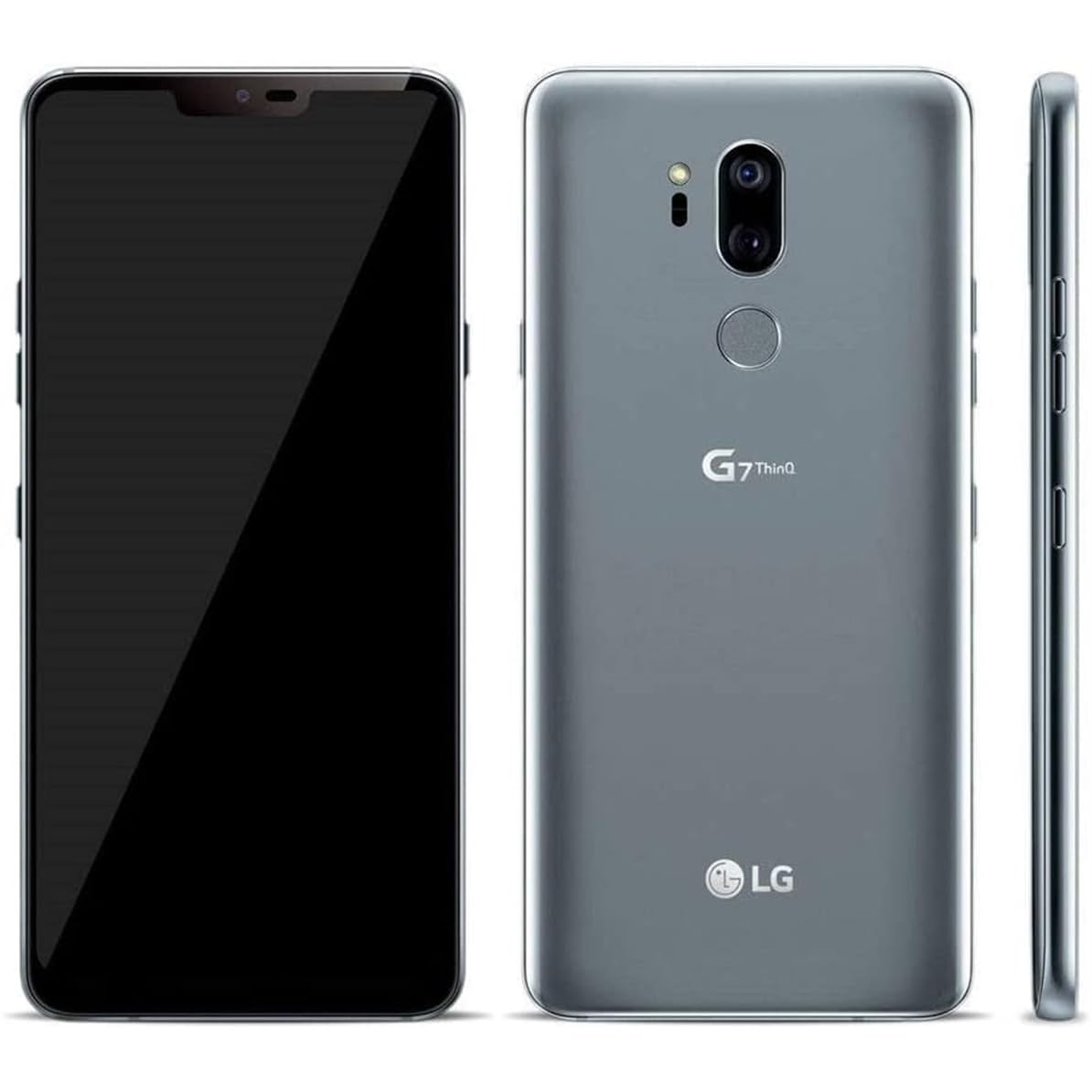 LG - G7 ThinQ for Verizon - 64GB - 6.1in QHD Display - Platinum Gray (Renewed)