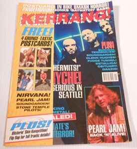 kerrang! magazine(uk publication) issue 516, october 15,19944 grungetasic postcards (queensryche on cover)[single issue magazine]wear on cover, corners and spine