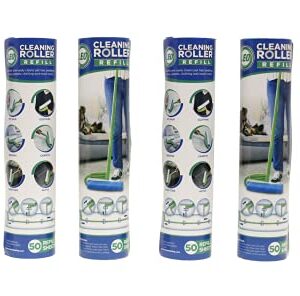 Leo Cleaning Lint Roller Refill (6 Packs 300 Sheets) for Pet's Hairs Lint Remover & Household Cleaning Great for Dog and Cat Hair Suitable for Most Large Lint Rollers, mega Rollers, 10in Wide Rollers