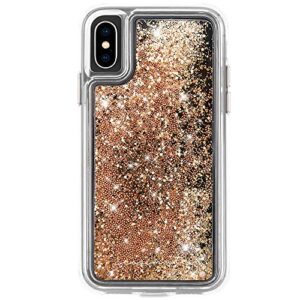 case-mate - iphone xs case - waterfall - iphone 5.8 - gold
