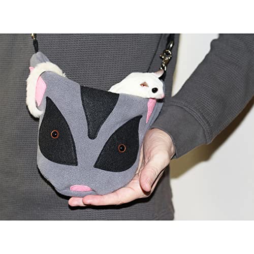 Sugar Glider Face Nest Pouch - Hammocks and Bedding for Sugar Glider, Squirrel, Marmoset, Hamster, Rodent, Rat, Reptile, Small Pets