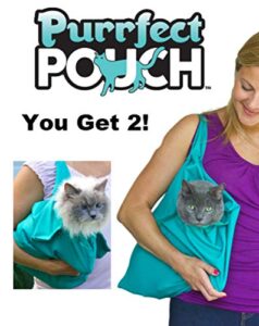 purrfect pouch the original as seen on tv. comfy soothing cat carrier