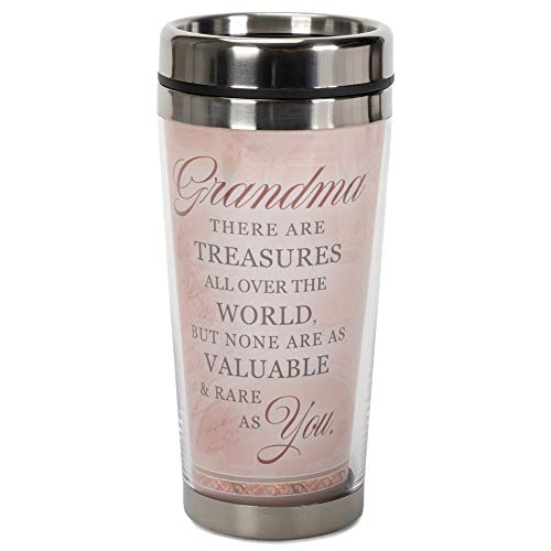 Elanze Designs Grandma Treasures 16 Oz Stainless Steel Travel Mug with Lid