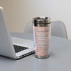 Elanze Designs Grandma Treasures 16 Oz Stainless Steel Travel Mug with Lid